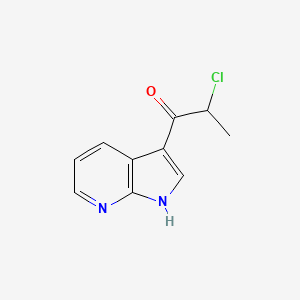 2-chloro-1-{1H-pyrrolo[2,3-b]pyridin-3-yl}propan-1-one