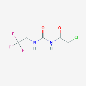 1-(2-Chloropropanoyl)-3-(2,2,2-trifluoroethyl)urea