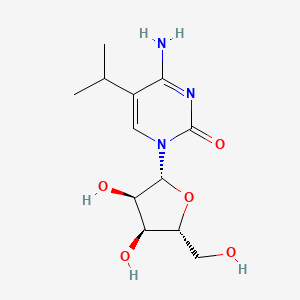 molecular formula C12H19N3O5 B15213139 5-Propan-2-ylcytidine CAS No. 90012-89-8