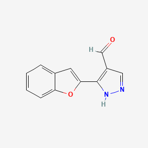 3-(1-benzofuran-2-yl)-1H-pyrazole-4-carbaldehyde