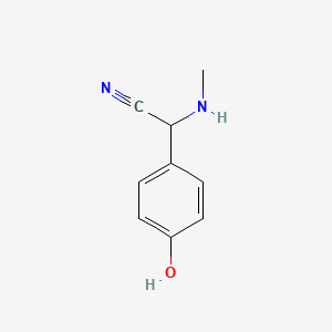 2-(4-Hydroxyphenyl)-2-(methylamino)acetonitrile