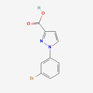 molecular formula C10H7BrN2O2 B1521322 1-(3-bromophenyl)-1H-pyrazole-3-carboxylic acid CAS No. 1152557-01-1