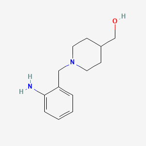 {1-[(2-Aminophenyl)methyl]piperidin-4-yl}methanol