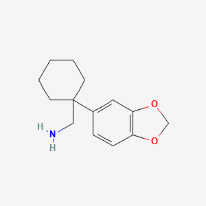 [1-(2H-1,3-benzodioxol-5-yl)cyclohexyl]methanamine