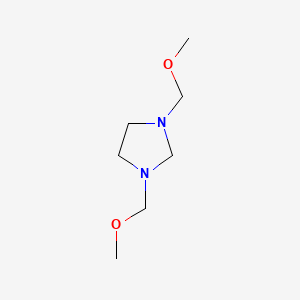 molecular formula C7H16N2O2 B15213283 1,3-Bis(methoxymethyl)imidazolidine CAS No. 112476-06-9