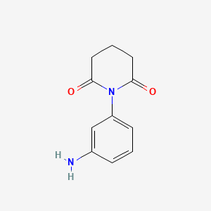 molecular formula C11H12N2O2 B1521331 1-(3-Aminophenyl)piperidine-2,6-dione CAS No. 1152523-64-2