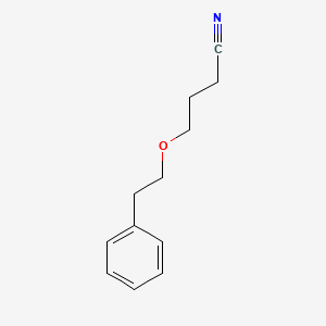 molecular formula C12H15NO B1521334 4-(2-Phenylethoxy)butanenitrile CAS No. 1152586-72-5