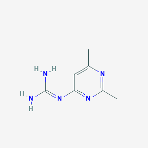 molecular formula C7H11N5 B15213343 N''-(2,6-Dimethylpyrimidin-4-yl)guanidine CAS No. 46113-37-5
