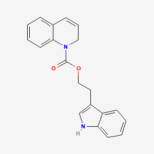 molecular formula C20H18N2O2 B15213413 2-(1H-Indol-3-yl)ethyl quinoline-1(2H)-carboxylate 
