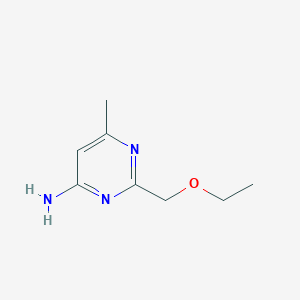 molecular formula C8H13N3O B15213455 2-(Ethoxymethyl)-6-methylpyrimidin-4-amine CAS No. 108283-93-8
