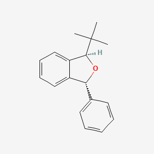 molecular formula C18H20O B15213461 Trans-1-(tert-butyl)-3-phenyl-1,3-dihydroisobenzofuran 