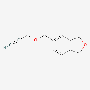 molecular formula C12H12O2 B15213485 Isobenzofuran, 1,3-dihydro-5-[(2-propynyloxy)methyl]- CAS No. 83469-16-3