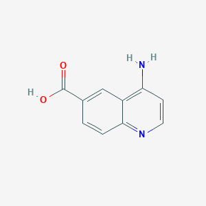 molecular formula C10H8N2O2 B1521349 4-Aminoquinoline-6-carboxylic acid CAS No. 73873-91-3