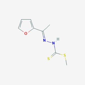 molecular formula C8H10N2OS2 B15213510 Methyl 2-(1-(furan-2-yl)ethylidene)hydrazinecarbodithioate 
