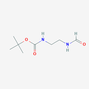 molecular formula C8H16N2O3 B1521352 tert-butyl N-(2-formamidoethyl)carbamate CAS No. 215254-90-3