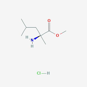 molecular formula C8H18ClNO2 B15213524 L-alpha-Methylleucine methyl ester hydrochloride 