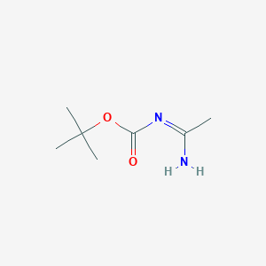 molecular formula C7H14N2O2 B1521353 tert-Butyl N-ethanimidoylcarbamate CAS No. 96405-15-1
