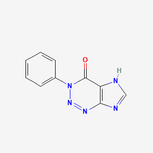molecular formula C10H7N5O B15213535 3-phenyl-2H-imidazo[4,5-d]triazin-4-one CAS No. 89608-62-8