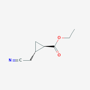 Ethyl trans-2-(cyanomethyl)cyclopropane-1-carboxylate