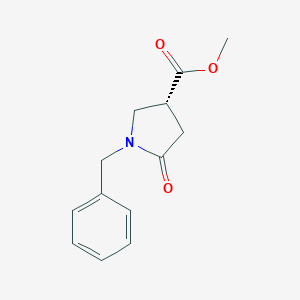 molecular formula C13H15NO3 B152136 (R)-Methyl 1-benzyl-5-oxopyrrolidine-3-carboxylate CAS No. 428518-36-9