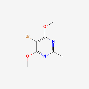 molecular formula C7H9BrN2O2 B1521363 5-Bromo-4,6-dimethoxy-2-methylpyrimidine CAS No. 4319-83-9