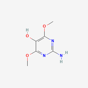 molecular formula C6H9N3O3 B1521368 2-Amino-4,6-dimethoxypyrimidin-5-ol CAS No. 267224-18-0