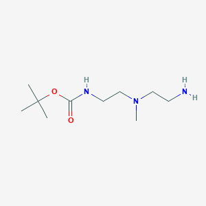 molecular formula C10H23N3O2 B1521376 tert-Butyl (2-((2-aminoethyl)(methyl)amino)ethyl)carbamate CAS No. 263162-13-6