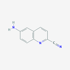 molecular formula C10H7N3 B1521380 6-Aminoquinoline-2-carbonitrile CAS No. 627531-51-5