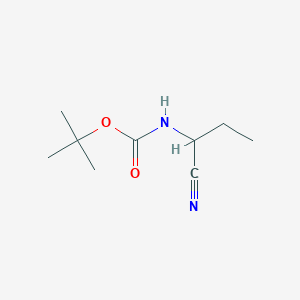 tert-butyl N-(1-cyanopropyl)carbamate
