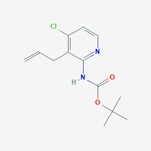 molecular formula C13H17ClN2O2 B1521386 tert-Butyl 3-allyl-4-chloropyridin-2-ylcarbamate CAS No. 1203499-30-2