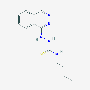 molecular formula C13H17N5S B15213865 N-Butyl-2-(phthalazin-1-yl)hydrazine-1-carbothioamide CAS No. 61051-52-3
