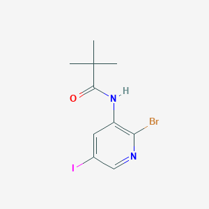 N-(2-Bromo-5-iodopyridin-3-yl)pivalamide