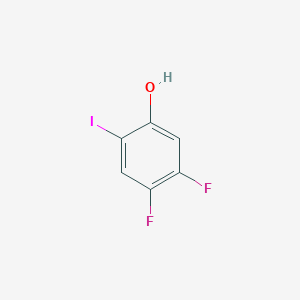 molecular formula C6H3F2IO B1521388 4,5-Difluoro-2-iodophenol CAS No. 186590-30-7