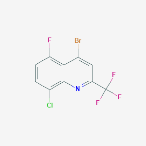 4-Bromo-8-chloro-5-fluoro-2-(trifluoromethyl)quinoline