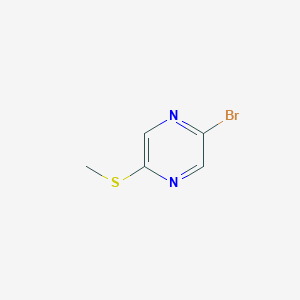 molecular formula C5H5BrN2S B1521390 2-Bromo-5-(methylthio)pyrazine CAS No. 1049026-49-4
