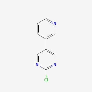 molecular formula C9H6ClN3 B1521397 2-Chloro-5-(pyridin-3-yl)pyrimidine CAS No. 1211588-38-3