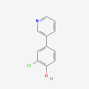 molecular formula C11H8ClNO B1521399 2-Chloro-4-(pyridin-3-yl)phenol CAS No. 1214356-93-0