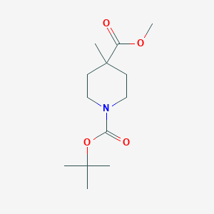 molecular formula C13H23NO4 B1521401 1-tert-Butyl 4-methyl 4-methylpiperidine-1,4-dicarboxylate CAS No. 724790-59-4