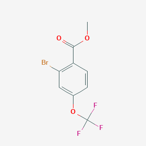molecular formula C9H6BrF3O3 B1521403 2-Bromo-4-(trifluoromethoxy)benzoic acid methyl ester CAS No. 1214366-07-0