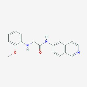 molecular formula C18H17N3O2 B15214050 N-Isoquinolin-6-yl-N~2~-(2-methoxyphenyl)glycinamide CAS No. 920513-61-7