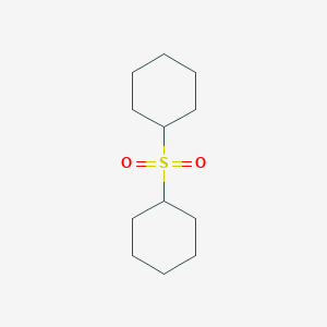 molecular formula C12H22O2S B15214094 Sulfonyldicyclohexane CAS No. 28797-07-1