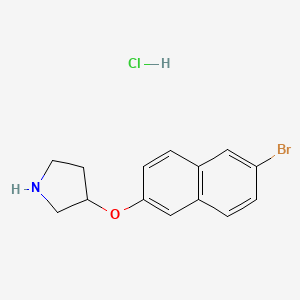 3-[(6-Bromo-2-naphthyl)oxy]pyrrolidine hydrochloride