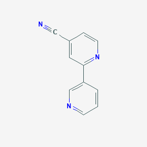 molecular formula C11H7N3 B1521421 [2,3'-联吡啶]-4-碳腈 CAS No. 1214370-19-0
