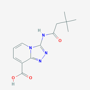 3-(3,3-Dimethylbutanamido)-[1,2,4]triazolo[4,3-a]pyridine-8-carboxylic acid
