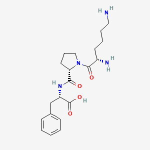 molecular formula C20H30N4O4 B15214286 Lys-Pro-Phe 