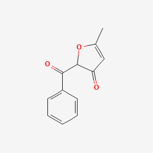 molecular formula C12H10O3 B15214289 3(2H)-Furanone, 2-benzoyl-5-methyl- CAS No. 61418-11-9