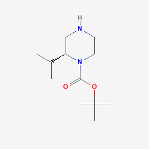molecular formula C12H24N2O2 B152143 (R)-1-Boc-2-异丙基哌嗪 CAS No. 674792-04-2