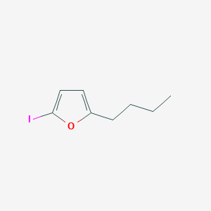 molecular formula C8H11IO B15214310 Furan, 2-butyl-5-iodo- CAS No. 558472-48-3