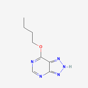 molecular formula C8H11N5O B15214339 7-butoxy-2H-triazolo[4,5-d]pyrimidine CAS No. 92333-32-9