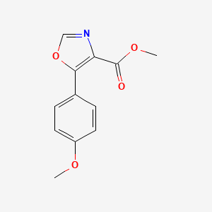 molecular formula C12H11NO4 B15214389 Methyl 5-(4-methoxyphenyl)-1,3-oxazole-4-carboxylate CAS No. 89205-01-6